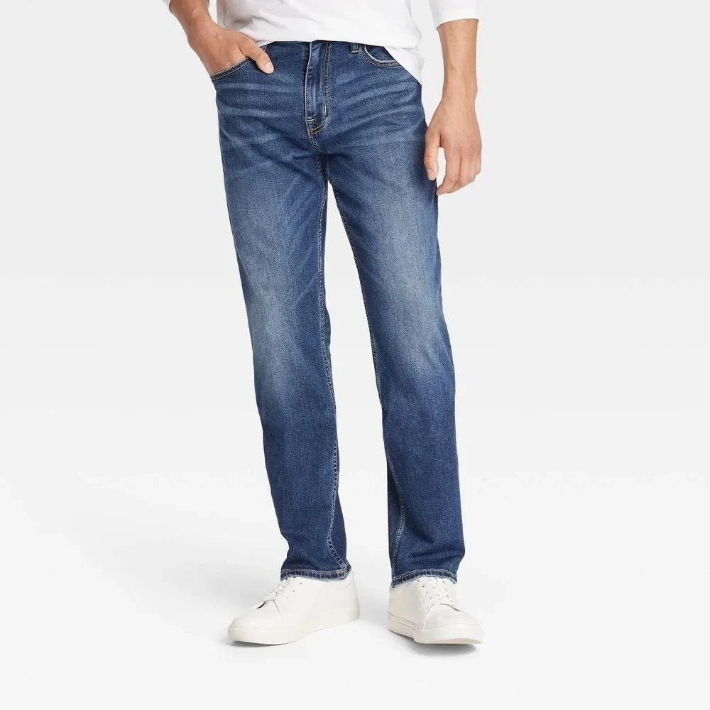 Goodfellow & Co Men's Dark Blue Wash Straight Fit Jeans Size 30x32